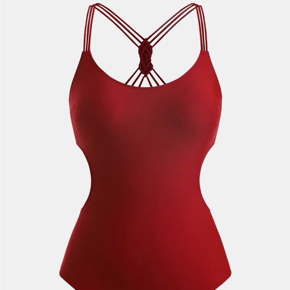 Cupshe Bold Red One-Piece Swimsuit - Picture 5 of 7